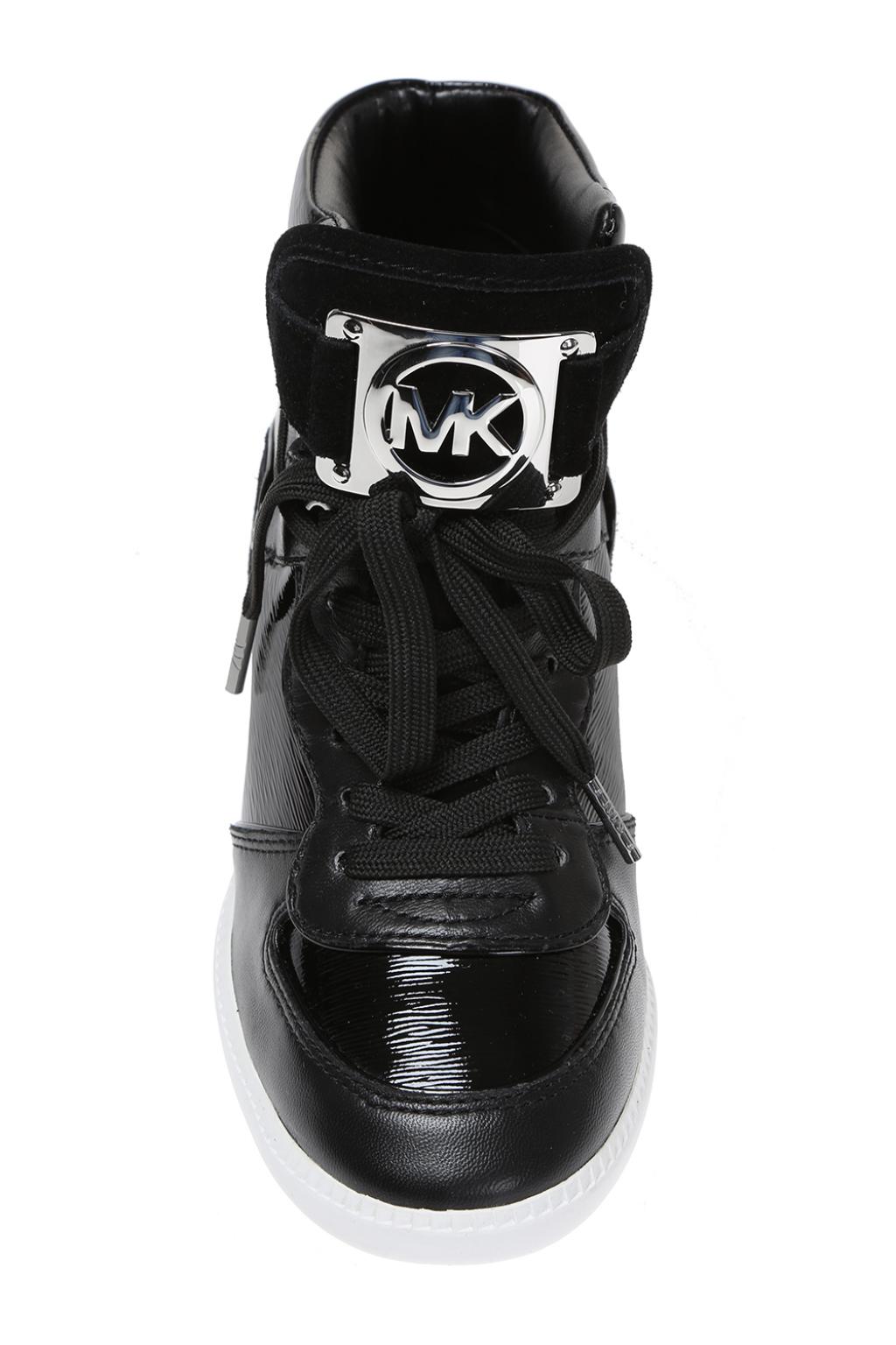 Michael kors deals black wedge sneakers